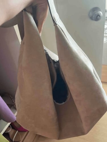 Customer photo review of Sylvie Suede Hobo Handbag