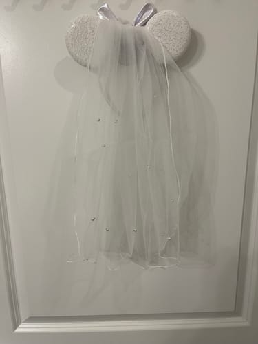 Customer photo review of Bride Sparkle Mickey Ears