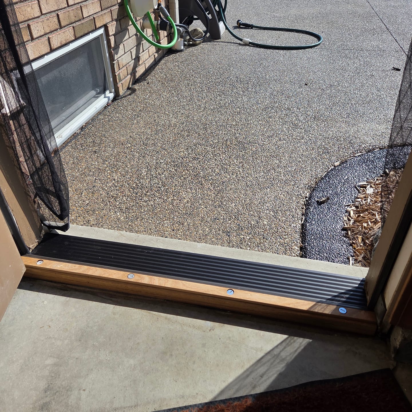 Customer photo review of 32" x 6" Inswing Threshold