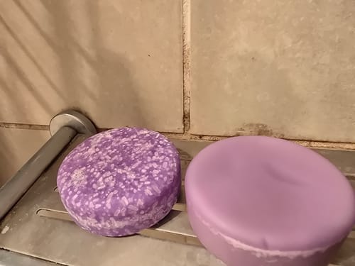 Customer photo review of Blueberry Shampoo & Conditioner Hair Care Bundle