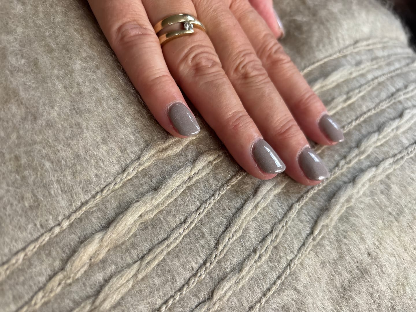 Customer photo review of Autumn Tea Gold Dipping Powder