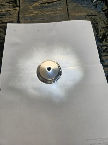 Reseña con foto de un cliente sobre Harris Pintura Spray (Cromada y Dorado)