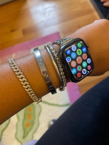 Customer photo review of Round Cut Zirconia Tennis Bracelet