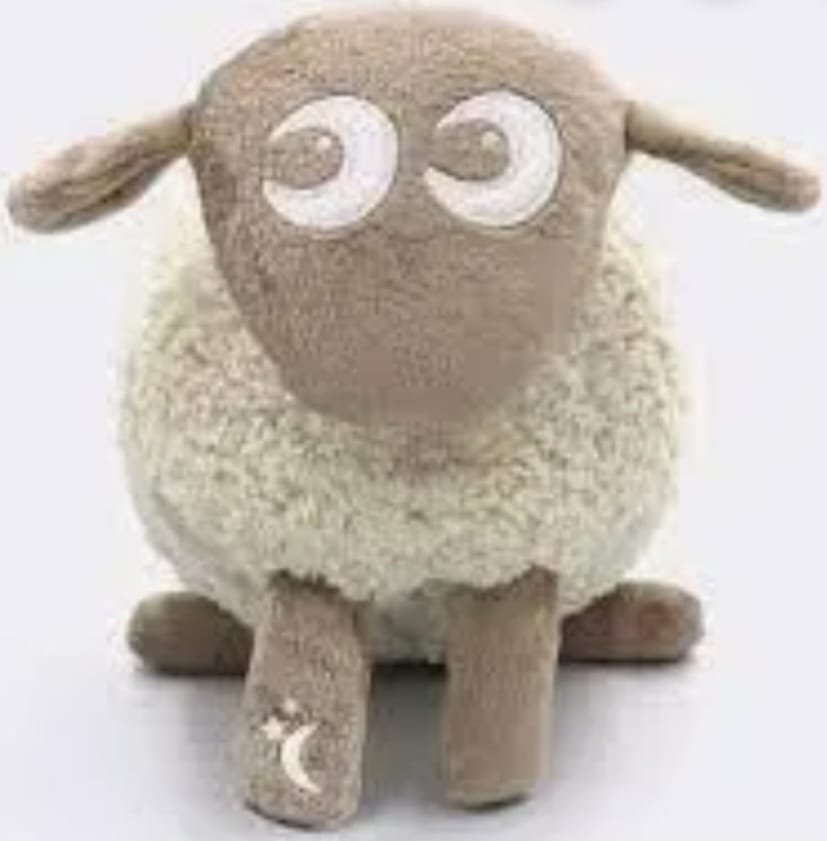 Customer photo review of ewan Deluxe | baby shushing sleep sheep | beige