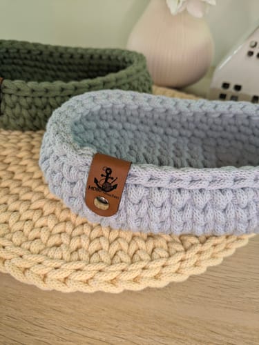 Customer photo review of Kunstleder-Labels mit Chicago Screws - Personalisierte Labels