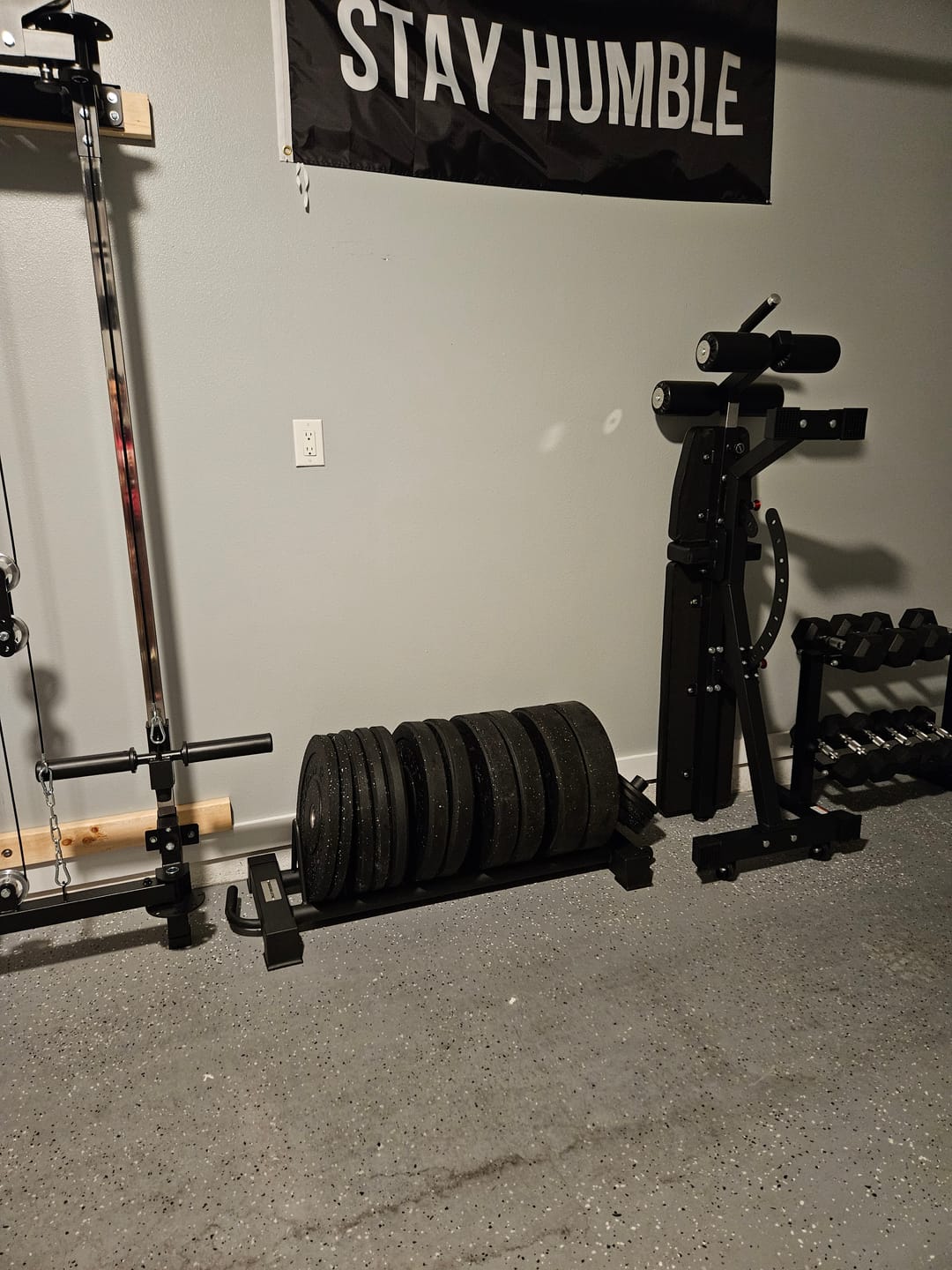 Customer photo review of Weight Storage Rack w/ Change Plate Sleeve