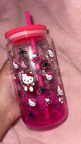 Customer photo review of Custom Ombre Jelly GLASS Can Tumbler