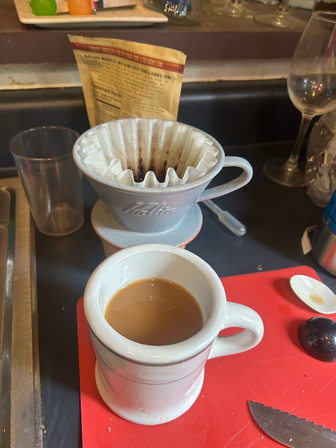 Customer photo review of Kalita MINO Ceramic Dripper 185 - Sand Gray