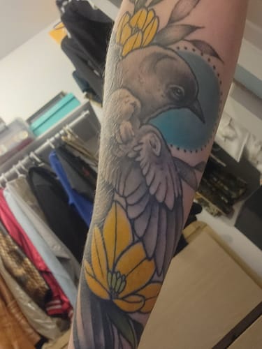 Customer photo review of Painless Tattoo Numbing Cream