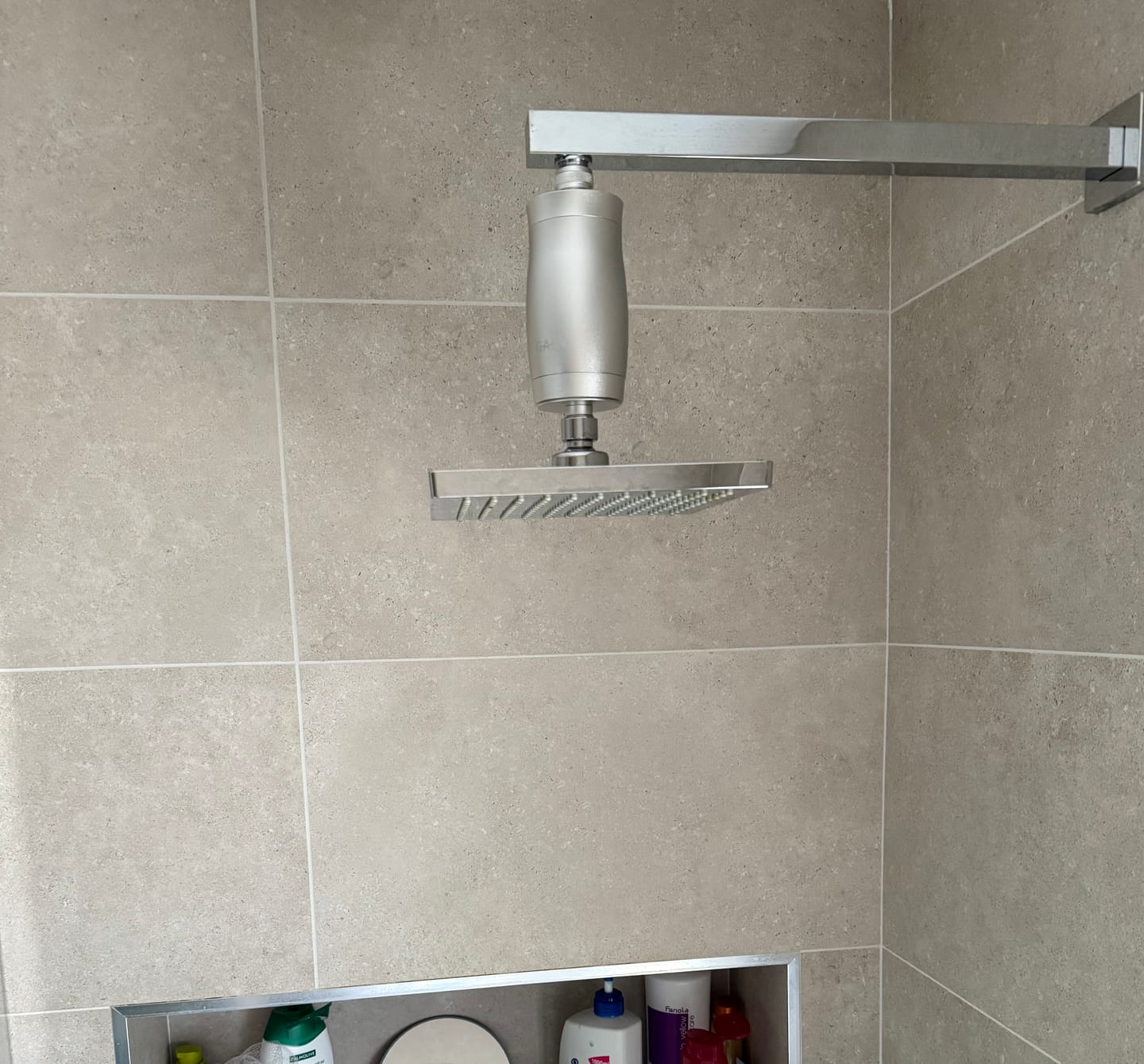 Customer photo review of The Gaia Shower Filter