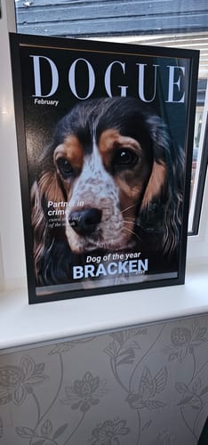 Customer photo review of Dogue - Personalised Poster