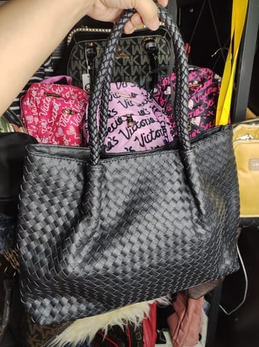 Customer photo review of Gracie Woven Bag XL