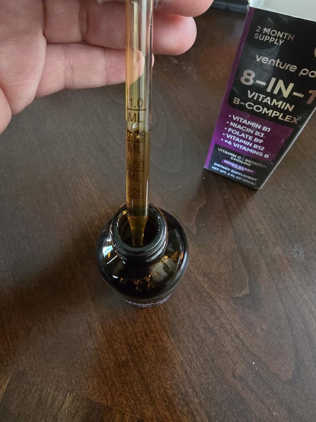 Customer photo review of Vitamin B - complex - Mixed Berry - 200 mcg Liquid Drops