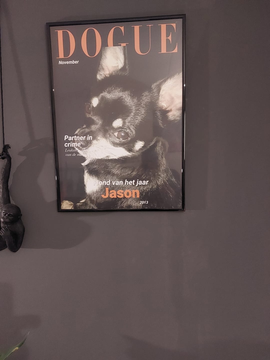 Customer photo review of Dogue - Gepersonaliseerde Poster