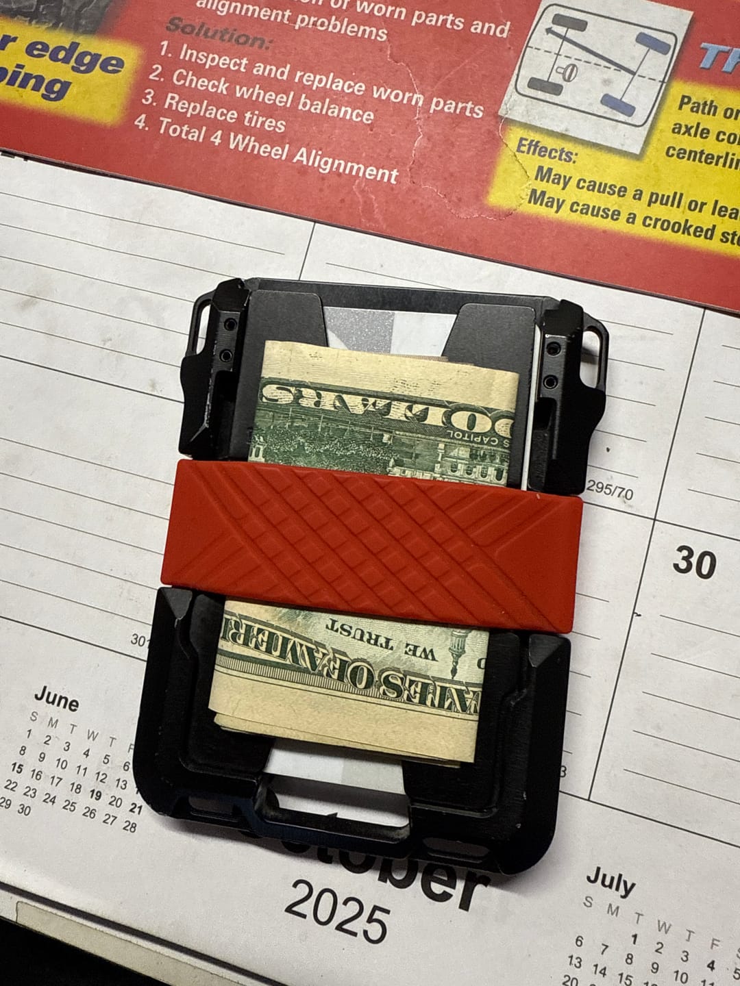 Customer photo review of VERTCIAL WALLET BANDS (M-Series, S1 Stealth Wallet and MC01 Money Clip)