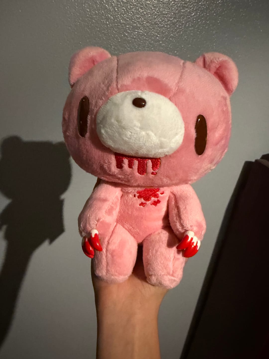 Customer photo review of Poseable Gloomy Bear 8" Plush