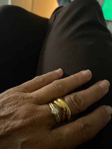 Customer photo review of Kyla Ring | 18K vergoldet