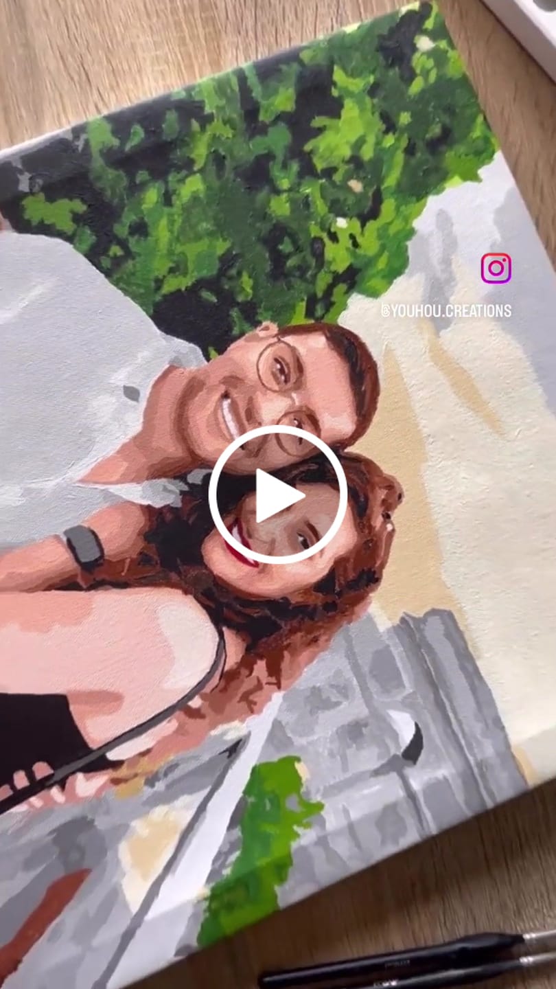 Customer video review of Customized Paint by Numbers Kit - Paint Your Own Photo
