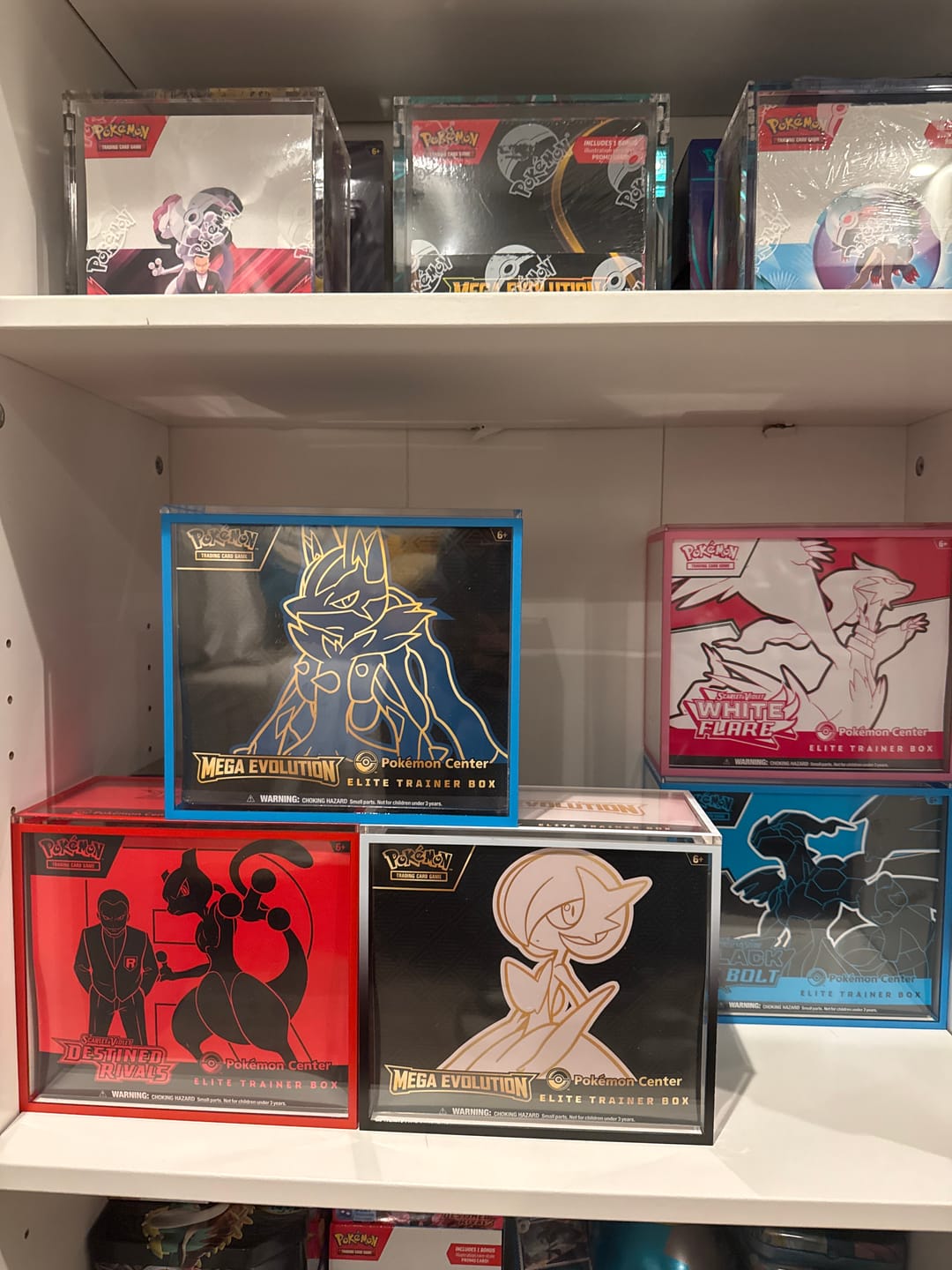 Customer photo review of Premium Colored Acrylic Pokemon Elite Trainer Box Case