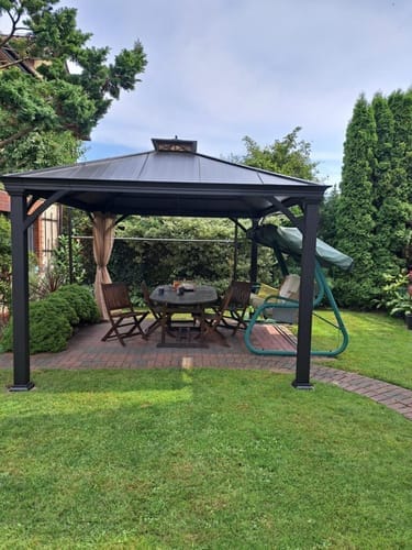 Customer photo review of Stahl Pavillon TORRE - 324cm x 385cm