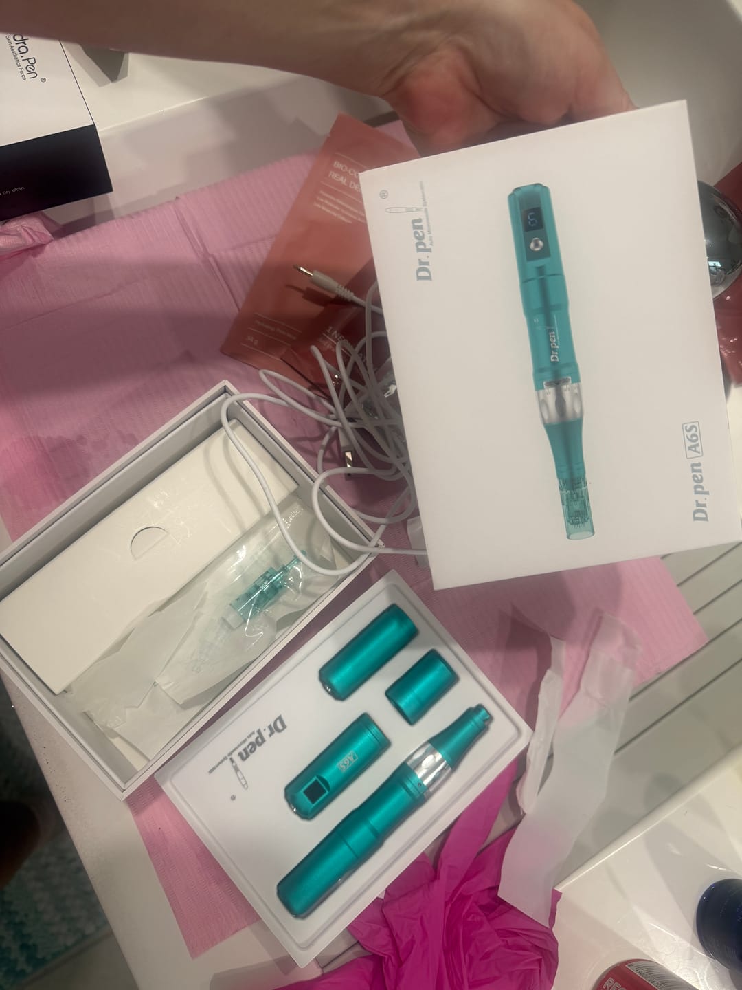 Customer photo review of Dr. Pen A6S Smart Microneedling Derma Pen Professional Wireless Skincare Kit