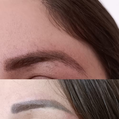 Customer photo review of IZABELL ROLLER - For Eyebrow Regrowth