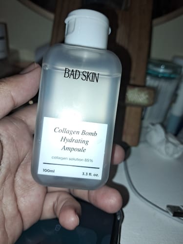 Customer photo review of Bad Skin™ Korean Collagen Bomb Hydrating Ampoule