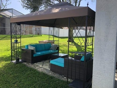 Customer photo review of Stoff Pavillon ANETO - 300cm x 360cm