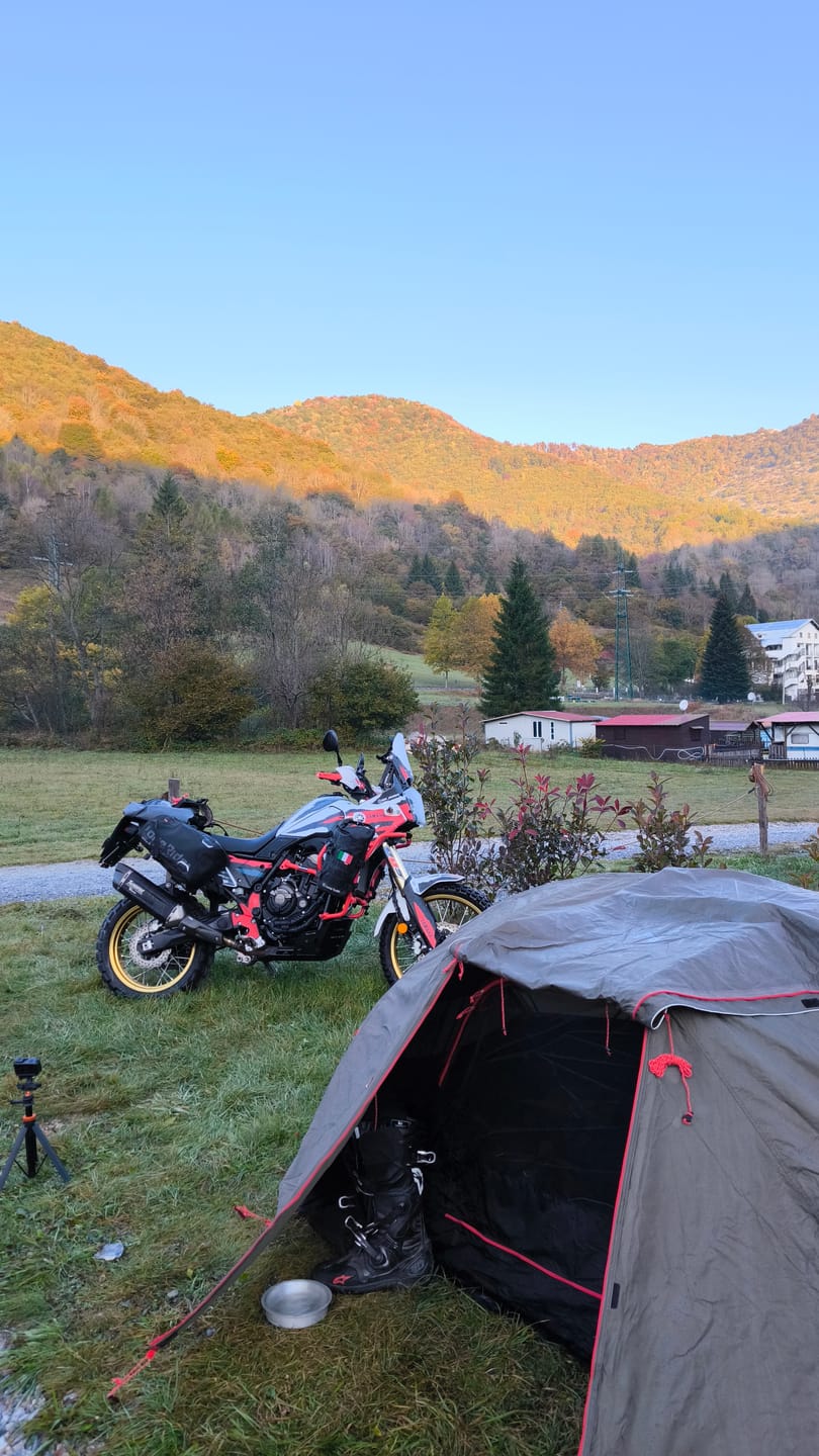 Customer photo review of ADV Tent - Adventure Motorcycle Tent