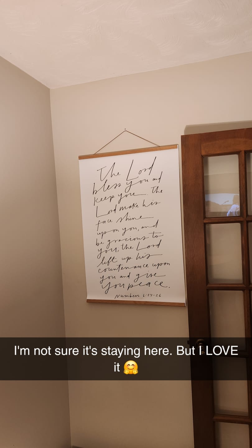 Customer photo review of Poster: The Lord Bless you