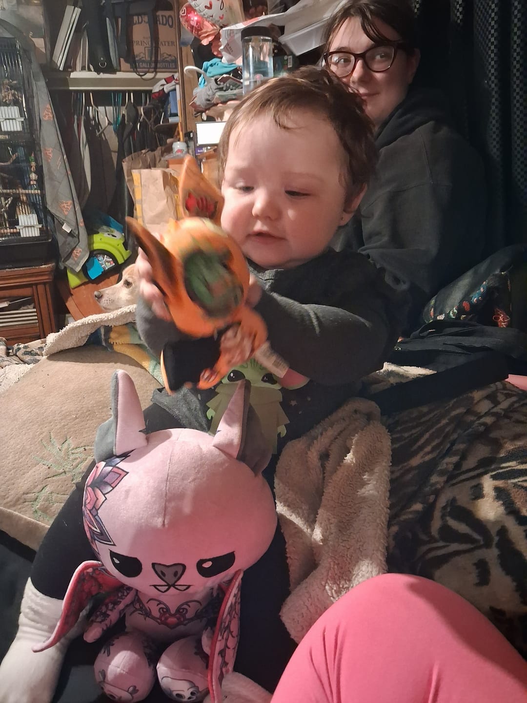 Customer photo review of Violet the Bat Plushie
