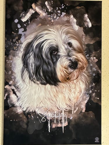 Customer photo review of Aquarell Pawtrait