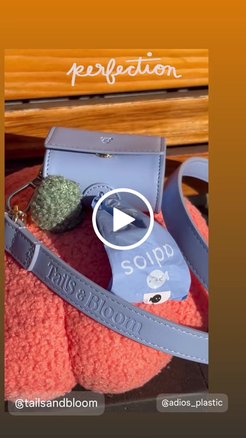 Customer video review of Cornflower Blue Poop Bag Holder