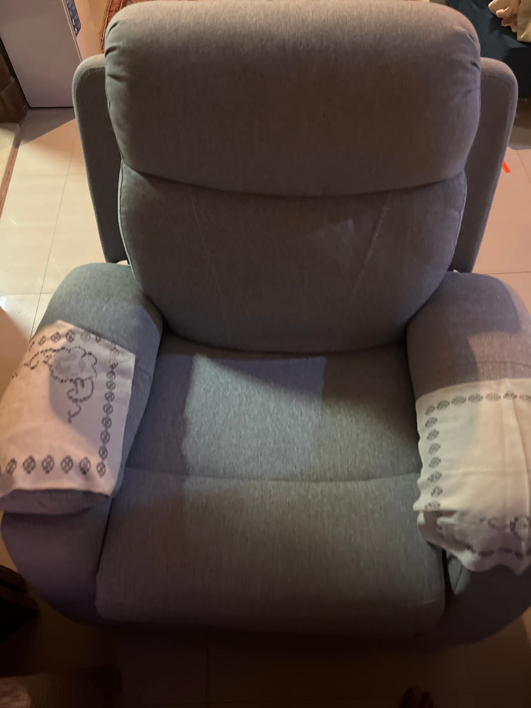 Customer photo review of Spencer Recliner - Elite