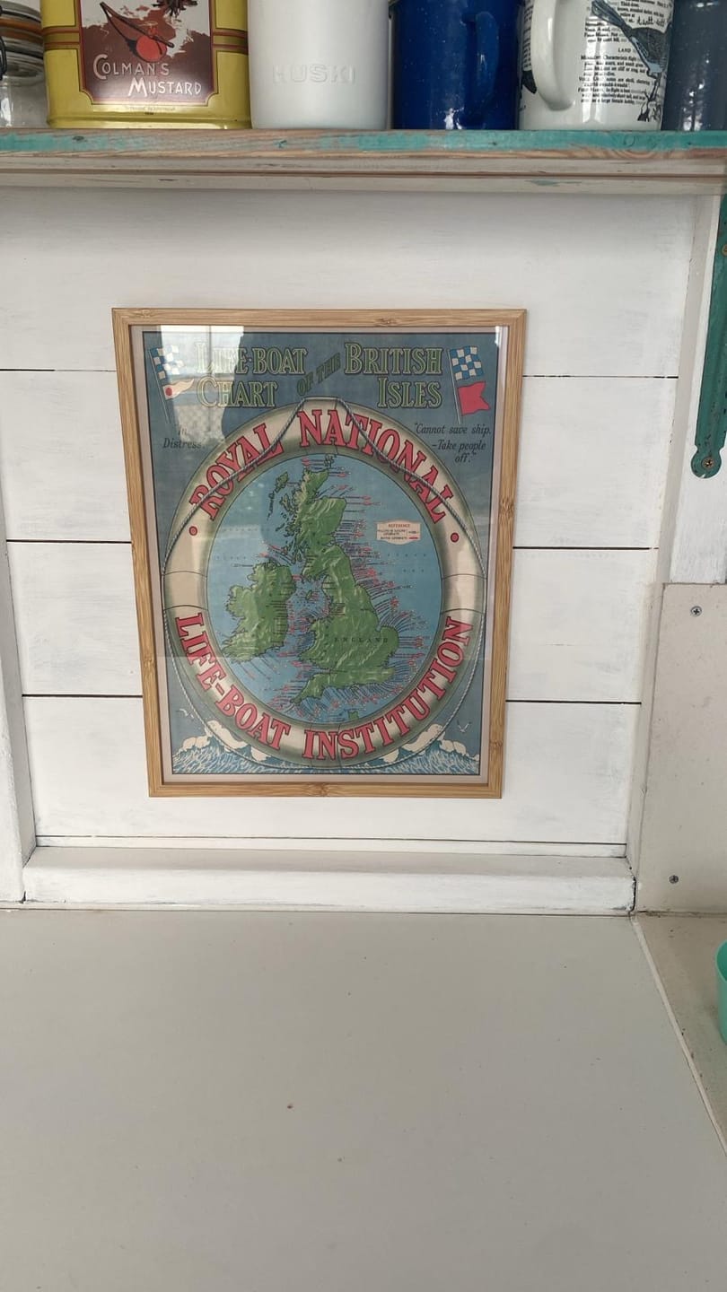Customer photo review of Old Map of British Isles Lifeboat Stations, 1935: Historic RNLI Chart