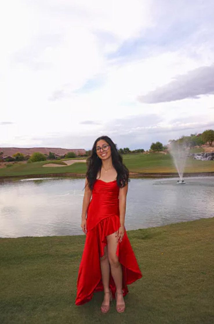 Customer photo review of Samira Robe Longue - Red