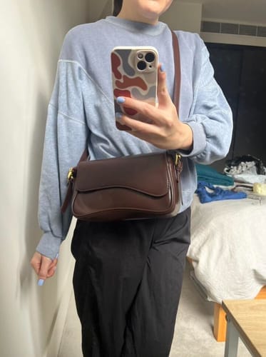 Customer photo review of Mila Shoulder Saddle Bag