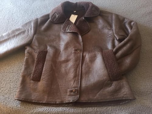 Customer photo review of Lilly Faux Leather Jacket