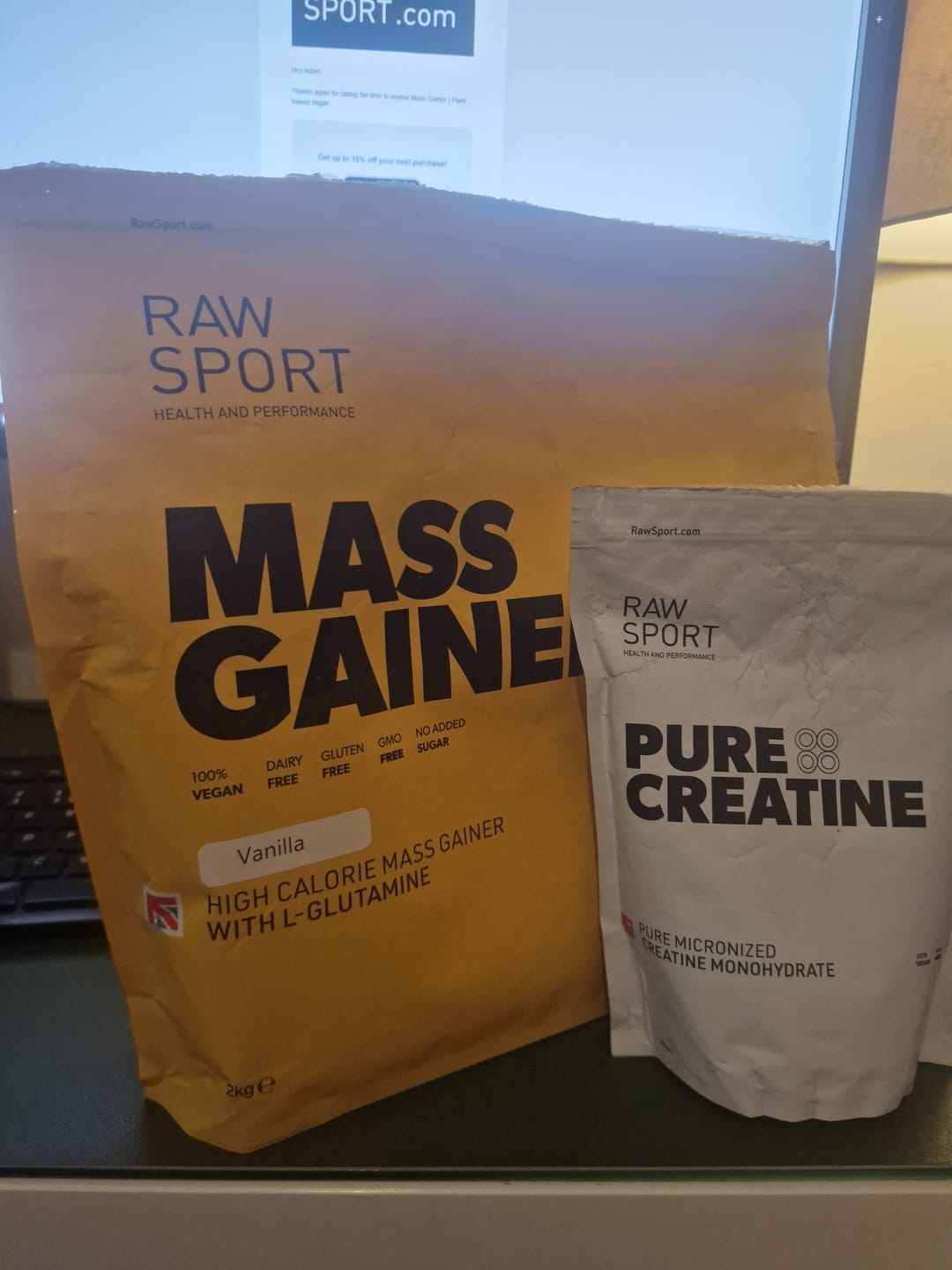 Customer photo review of Mass Gainer | Plant Based Vegan