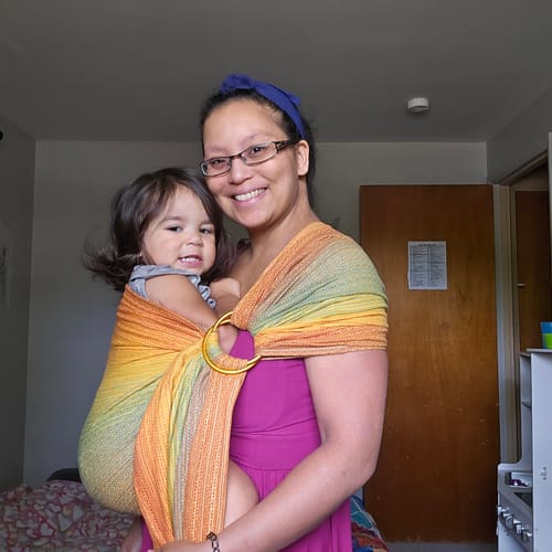 Customer photo review of Free Elf fusion d'oro Double Weft Ring Sling by Girasol