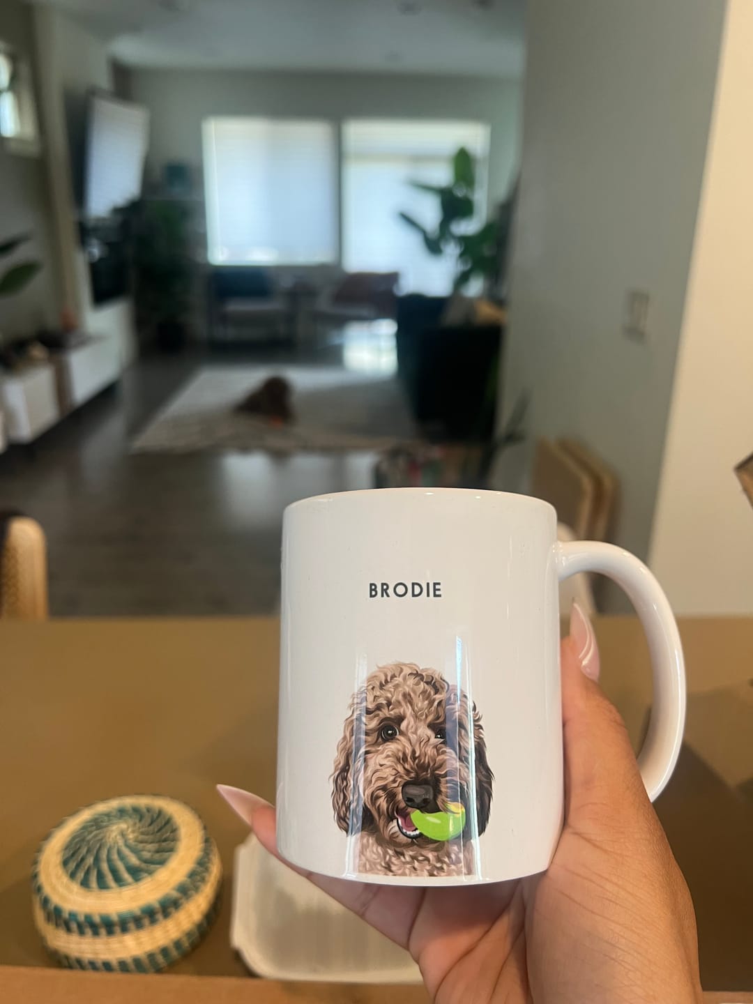 Customer photo review of Custom Pet Portrait Mug