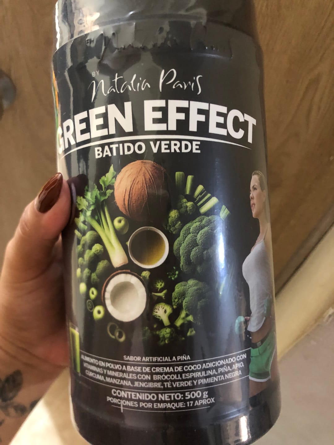 Customer photo review of Batido Verde Quemador Green Effect by Natalia Paris x 500 g