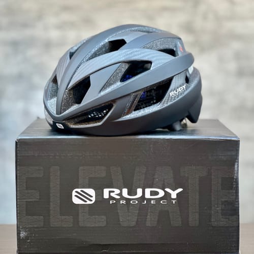 Customer photo review of Rudy Project Rebel Helmet | Lightweight Carbon Road Cycling Helmet