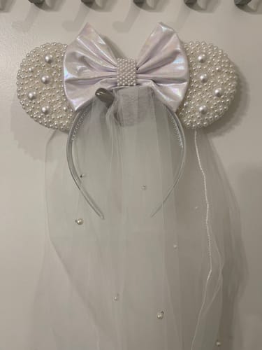 Customer photo review of Bride Sparkle Mickey Ears