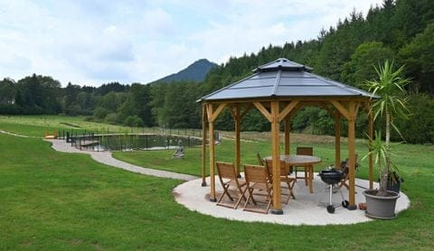 Customer photo review of Zedernholz Gazebo EGGI - 396cm x 396cm