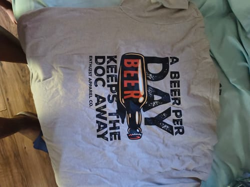 Customer photo review of BEER A DAY TEE