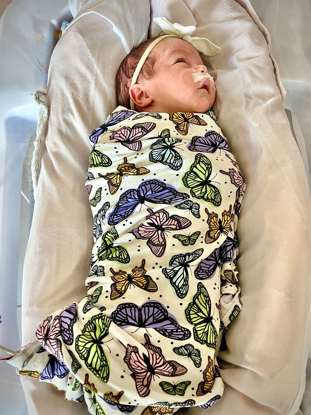 Customer photo review of Butterfly Swaddle