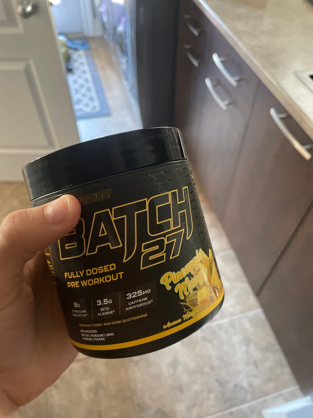 Customer photo review of TC Nutrition - Batch 27 - Pre Workout - 360g