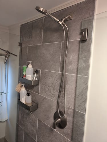 Customer photo review of 3-Spray Handheld Shower Head Set
