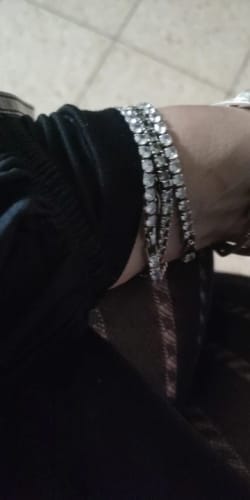 Customer photo review of Round Cut Zirconia Tennis Bracelet